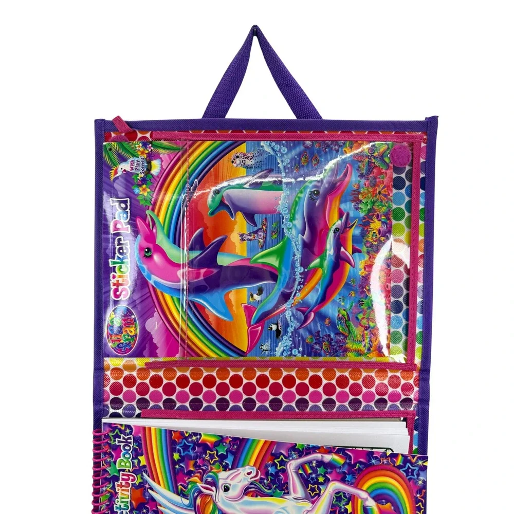 Lisa Frank Tikanni Huskey Trifold Portfolio Case Art 2020 Color Puzzle‎ Creating